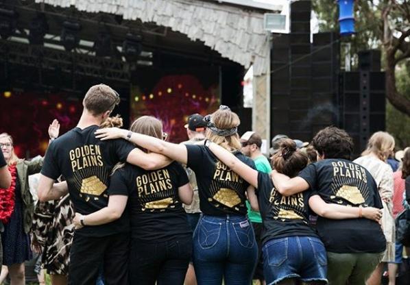 T-shirts screen printed history of golden plains bootleg merch